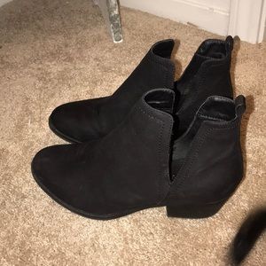 Madden girl black ankle booties